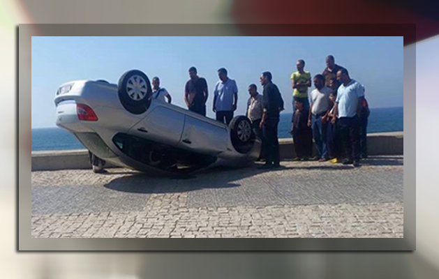 Accident spectaculaire à Merkala