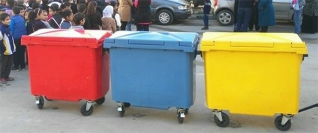 le tri sélectif des déchets ménagers ..