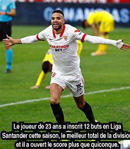 Youssef En-Nesyri: l’international marocain en tête du classement des buteurs en Liga Santander et meilleur joueur du mois