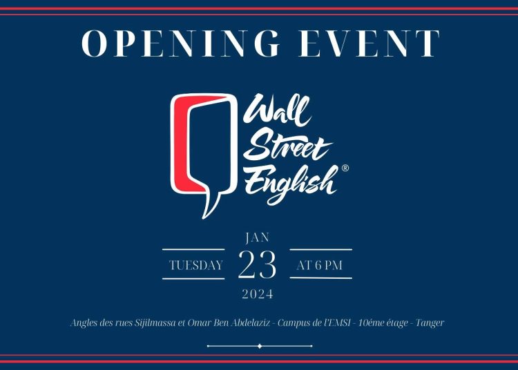 WALL STREET ENGLISH ÉTABLIT SA PRÉSENCE À TANGER