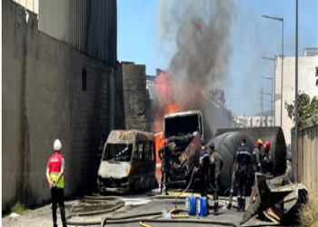 Explosion d’un camion citerne a l’entrée dune usine à tanger