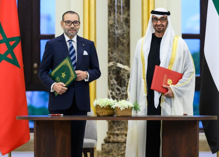 SM le Roi et le Président émirati président la cérémonie d&rsquo;échange de plusieurs mémorandums d’entente entre le Royaume du Maroc et l’Etat des Emirats Arabes Unis