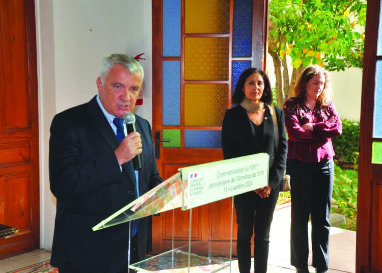 Célébrations de la fête de l’Armistice par le Consul General de France à Tanger M. Philippe Truquet