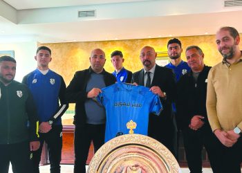 Mounir Lymouri a reçu l’équipe du club de « l&rsquo;Union de Beach Soccer de Tanger »